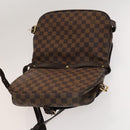 LOUIS VUITTON Damier Ebene Saumur 30 Shoulder Bag SPO N48081 LV Auth 133592-19