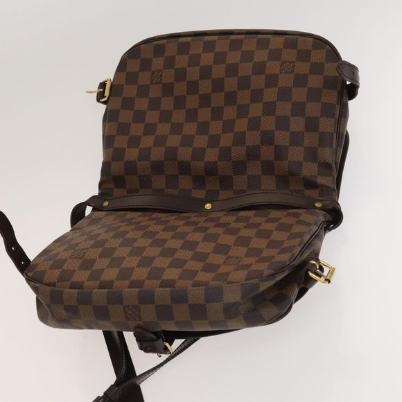 LOUIS VUITTON Damier Ebene Saumur 30 Shoulder Bag SPO N48081 LV Auth 133592