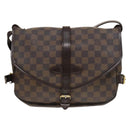 LOUIS VUITTON Damier Ebene Saumur 30 Shoulder Bag SPO N48081 LV Auth 133592-13