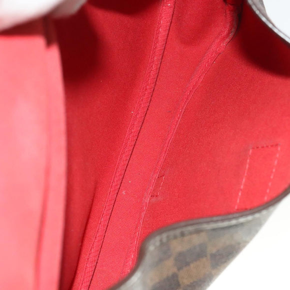 LOUIS VUITTON Damier Ebene Saumur 30 Shoulder Bag SPO N48081 LV Auth 133592