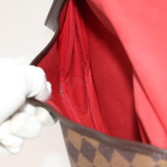 LOUIS VUITTON Damier Ebene Saumur 30 Shoulder Bag SPO N48081 LV Auth 133592