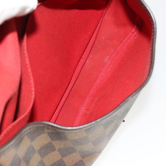 LOUIS VUITTON Damier Ebene Saumur 30 Shoulder Bag SPO N48081 LV Auth 133592