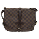 LOUIS VUITTON Damier Ebene Saumur 30 Shoulder Bag SPO N48081 LV Auth 133592-2