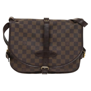 LOUIS VUITTON Damier Ebene Saumur 30 Shoulder Bag SPO N48081 LV Auth 133592 - 0