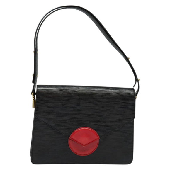 LOUIS VUITTON Epi Osh Shoulder Bag Black Red M52444 LV Auth 133596