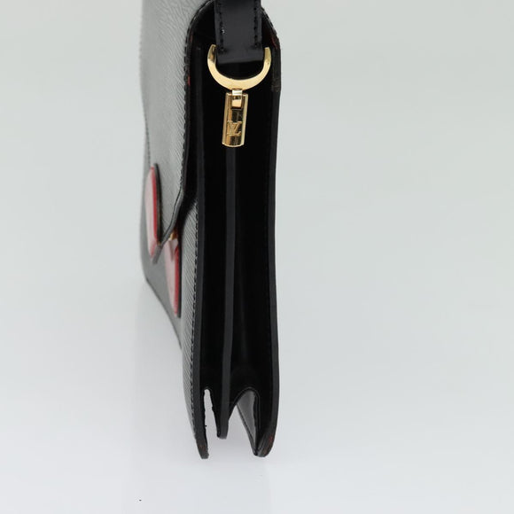 LOUIS VUITTON Epi Osh Shoulder Bag Black Red M52444 LV Auth 133596