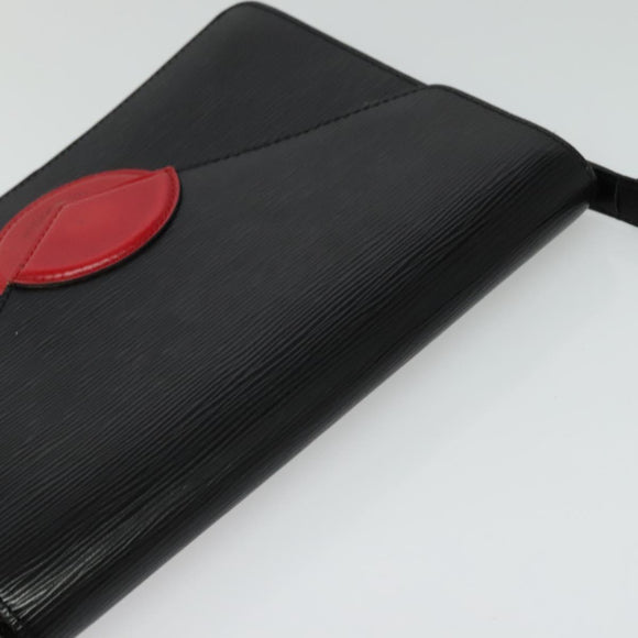 LOUIS VUITTON Epi Osh Shoulder Bag Black Red M52444 LV Auth 133596