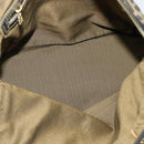 FENDI Zucca Canvas Hand Bag 2way Black Brown gold Auth 133607-11