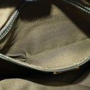 FENDI Zucca Canvas Hand Bag 2way Black Brown gold Auth 133607-12