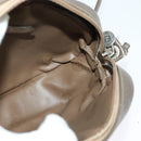 FENDI Zucchino Canvas Shoulder Bag PVC Dark Brown Auth 133608-17