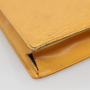 LOUIS VUITTON Epi Sac Plat Hand Bag Yellow M52079 LV Auth 133609-8