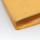 LOUIS VUITTON Epi Sac Plat Hand Bag Yellow M52079 LV Auth 133609-17