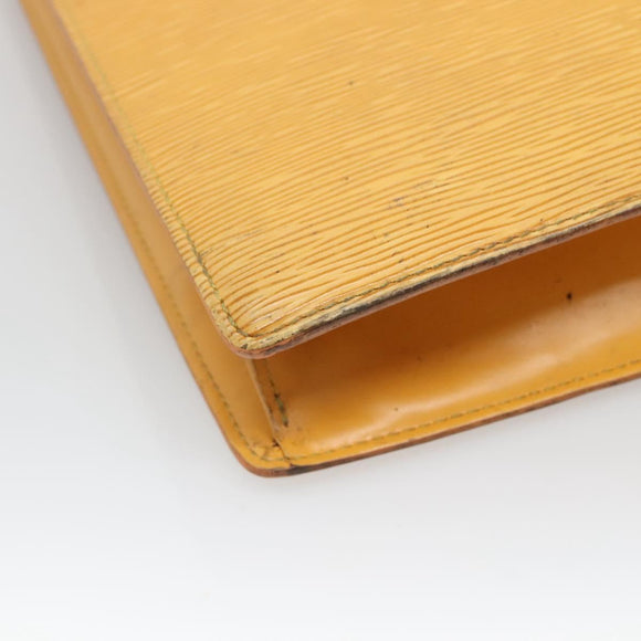 LOUIS VUITTON Epi Sac Plat Hand Bag Yellow M52079 LV Auth 133609