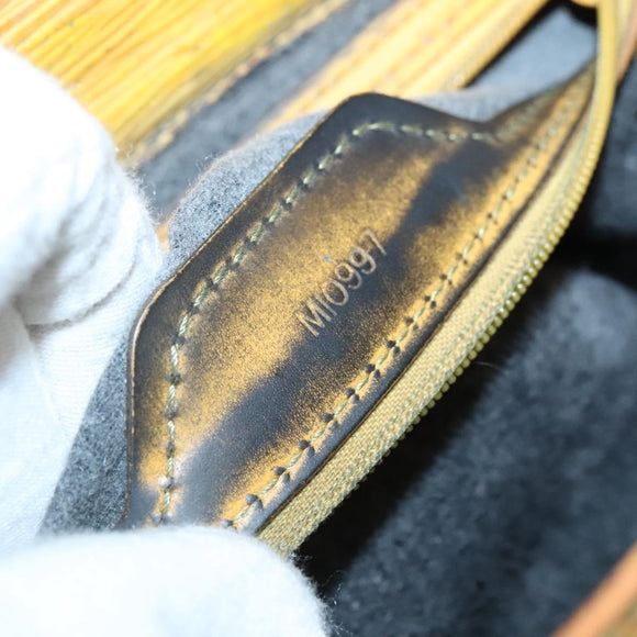 LOUIS VUITTON Epi Sac Plat Hand Bag Yellow M52079 LV Auth 133609