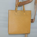 LOUIS VUITTON Epi Sac Plat Hand Bag Yellow M52079 LV Auth 133609-21