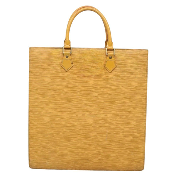 LOUIS VUITTON Epi Sac Plat Hand Bag Yellow M52079 LV Auth 133609