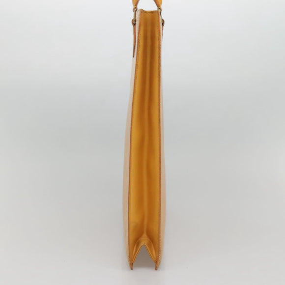 LOUIS VUITTON Epi Sac Plat Hand Bag Yellow M52079 LV Auth 133609