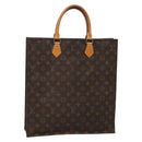 LOUIS VUITTON Monogram Sac Plat Hand Bag M51140 LV Auth 133613-1