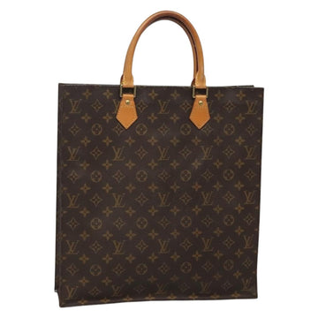 LOUIS VUITTON Monogram Sac Plat Hand Bag M51140 LV Auth 133613
