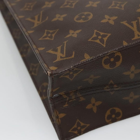 LOUIS VUITTON Monogram Sac Plat Hand Bag M51140 LV Auth 133613