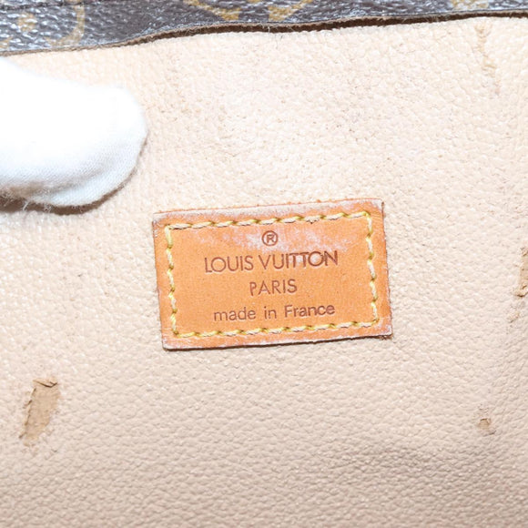 LOUIS VUITTON Monogram Sac Plat Hand Bag M51140 LV Auth 133613