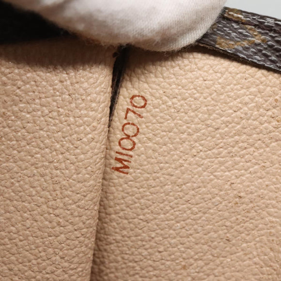 LOUIS VUITTON Monogram Sac Plat Hand Bag M51140 LV Auth 133613