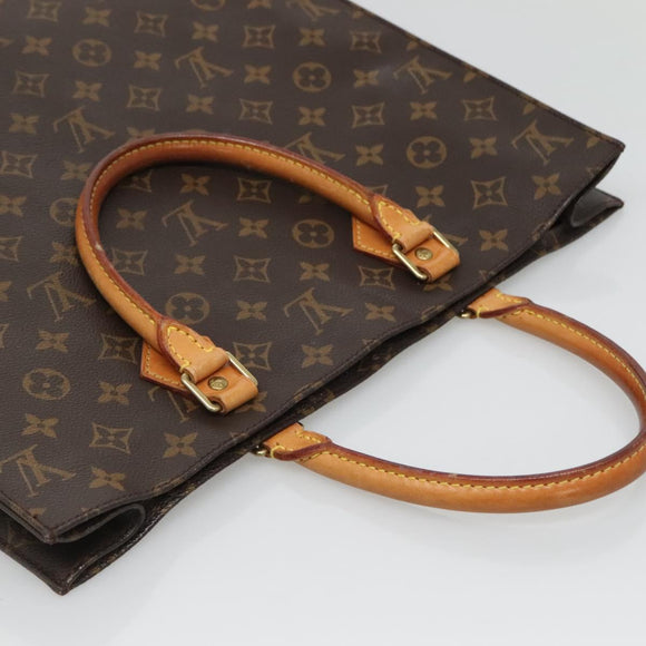 LOUIS VUITTON Monogram Sac Plat Hand Bag M51140 LV Auth 133613