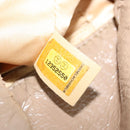 CHANEL Chain Shoulder Bag Vinyl Coated Leather Beige Gold CC Auth 133615-17