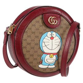 GUCCI Micro GG Supreme Doraemon Collaboration Bag PVC Beige 625216 Auth 133618