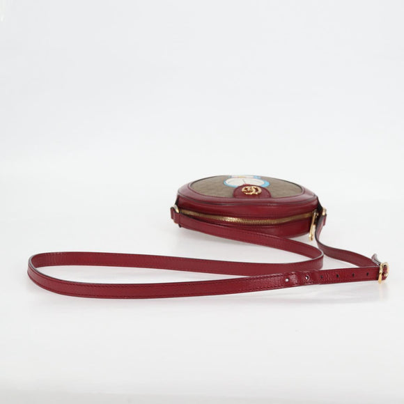 GUCCI Micro GG Supreme Doraemon Collaboration Bag PVC Beige 625216 Auth 133618