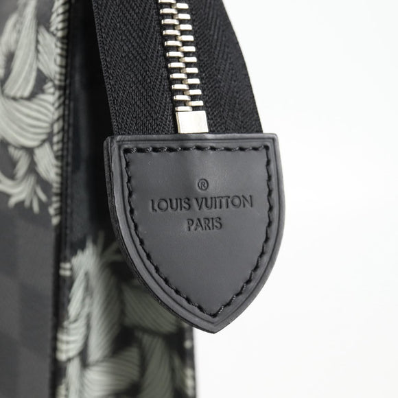 LOUIS VUITTON Damier Christopher Nemeth Pochette Voyage N61234 Auth 133622SAM