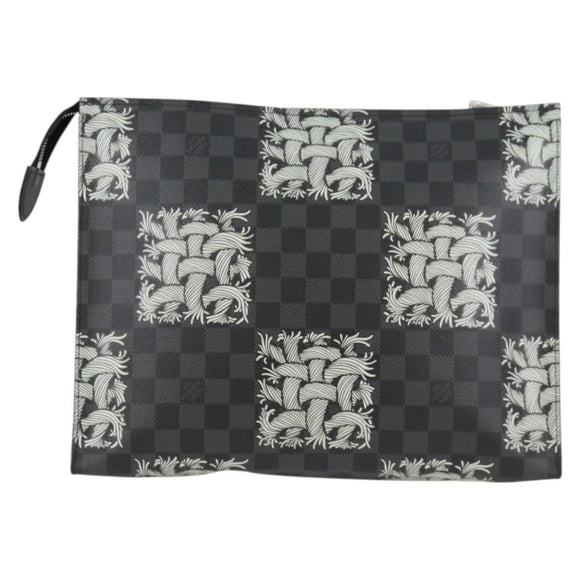 LOUIS VUITTON Damier Christopher Nemeth Pochette Voyage N61234 Auth 133622SAM