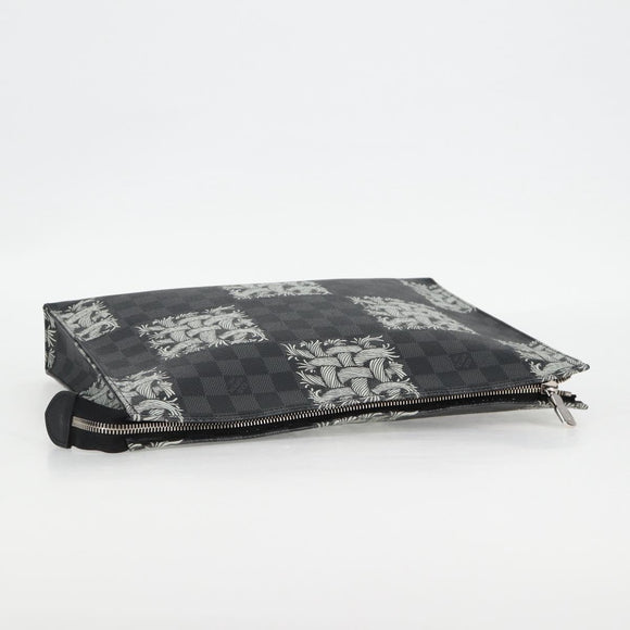 LOUIS VUITTON Damier Christopher Nemeth Pochette Voyage N61234 Auth 133622SAM