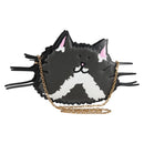 LOUIS VUITTON Epi Monogram Cat Face Pochette Gray LV Auth 133624M-1