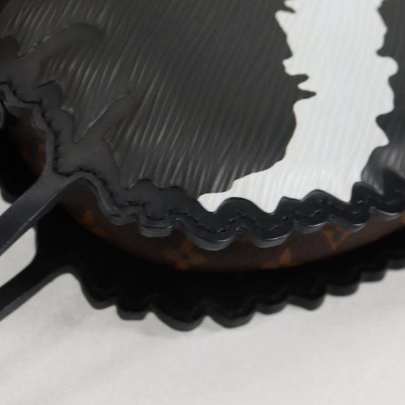 LOUIS VUITTON Epi Monogram Cat Face Pochette Gray LV Auth 133624M