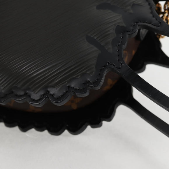 LOUIS VUITTON Epi Monogram Cat Face Pochette Gray LV Auth 133624M