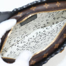 LOUIS VUITTON Epi Monogram Cat Face Pochette Gray LV Auth 133624M-10