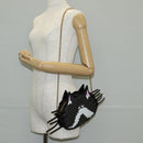 LOUIS VUITTON Epi Monogram Cat Face Pochette Gray LV Auth 133624M-21