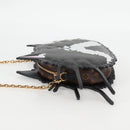 LOUIS VUITTON Epi Monogram Cat Face Pochette Gray LV Auth 133624M-3