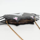 LOUIS VUITTON Epi Monogram Cat Face Pochette Gray LV Auth 133624M-6