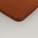 LOUIS VUITTON Epi Agenda geod Wallet Brown LV Auth 133628-15