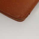 LOUIS VUITTON Epi Agenda geod Wallet Brown LV Auth 133628-16