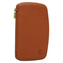 LOUIS VUITTON Epi Agenda geod Wallet Brown LV Auth 133628-1