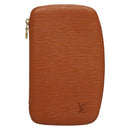 LOUIS VUITTON Epi Agenda geod Wallet Brown LV Auth 133628-13