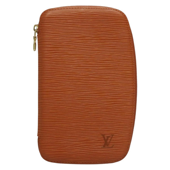LOUIS VUITTON Epi Agenda geod Wallet Brown LV Auth 133628
