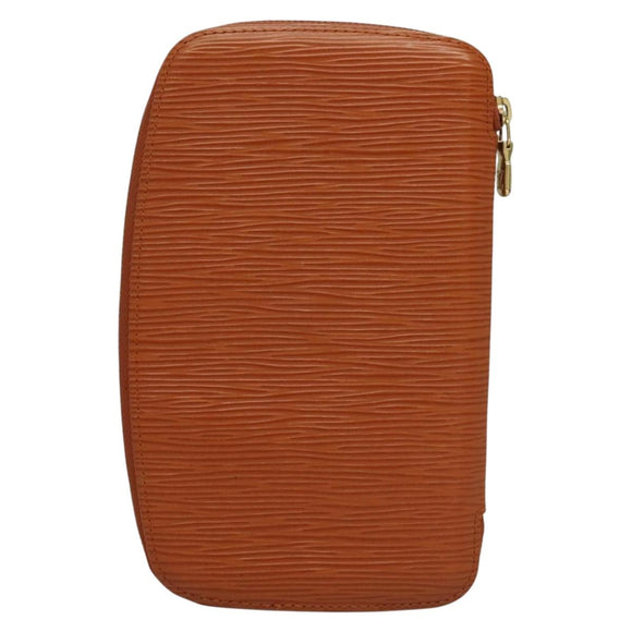 LOUIS VUITTON Epi Agenda geod Wallet Brown LV Auth 133628
