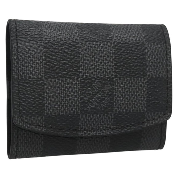 LOUIS VUITTON Damier Graphite Cuff Case LV Auth 133632
