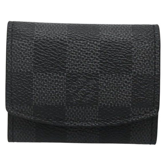 LOUIS VUITTON Damier Graphite Cuff Case LV Auth 133632