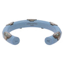 LOUIS VUITTON Brass Friend Ship Bracelet Leather Pink M6793E LV Auth 133634-3