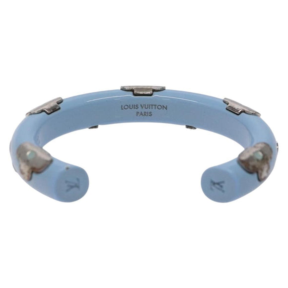 LOUIS VUITTON Brass Friend Ship Bracelet Leather Pink M6793E LV Auth 133634